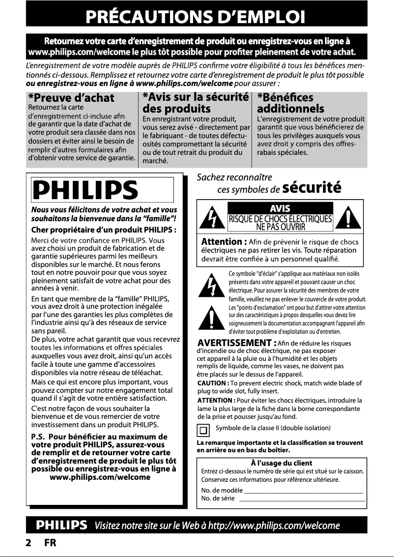 Página 1 del manual Manual de usuario Philips BDP5320