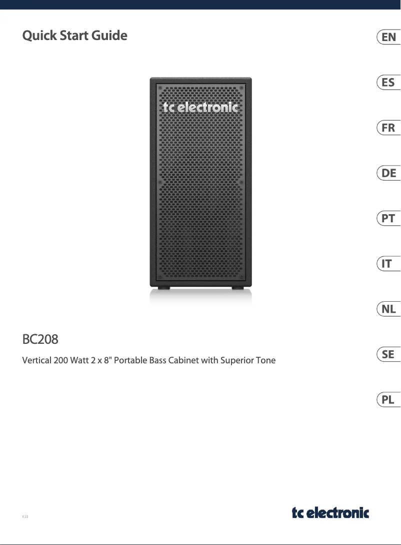 Image de la première page du manuel de l'appareil BC208