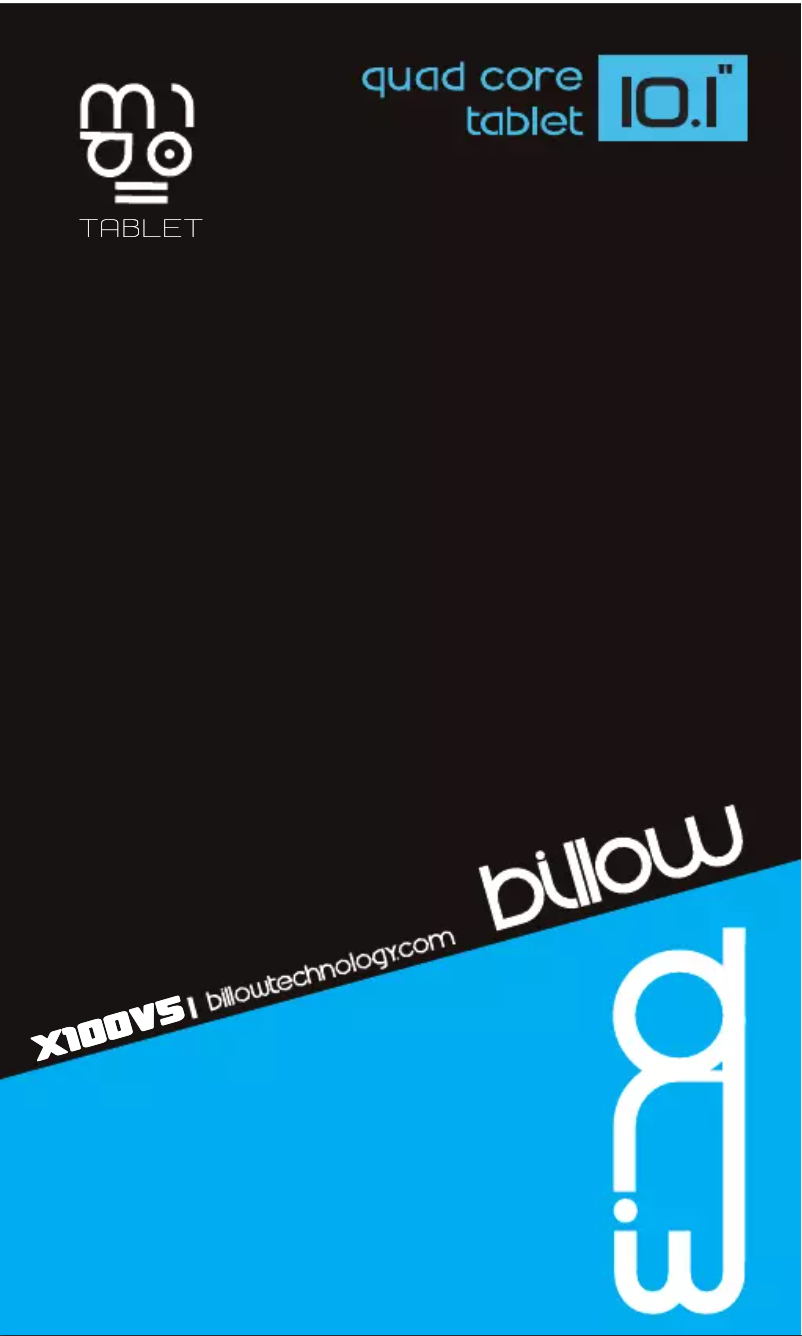 Page 1 de la notice Manuel utilisateur Billow X100WV5