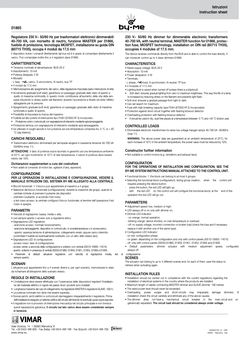 Image de la première page du manuel de l'appareil 01865