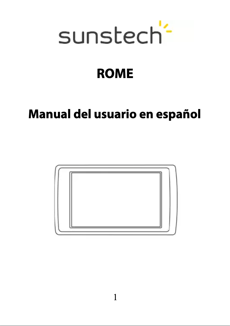 Image de la première page du manuel de l'appareil Rome