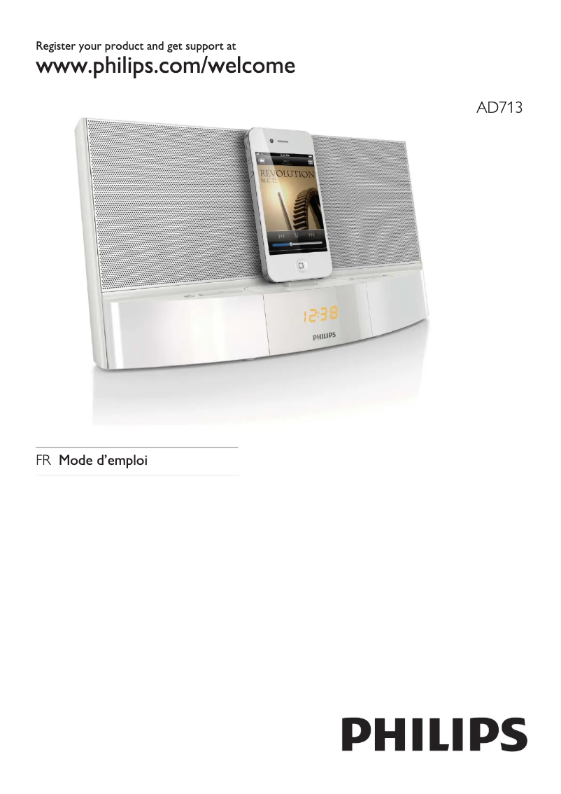 Image de la première page du manuel de l'appareil AD713