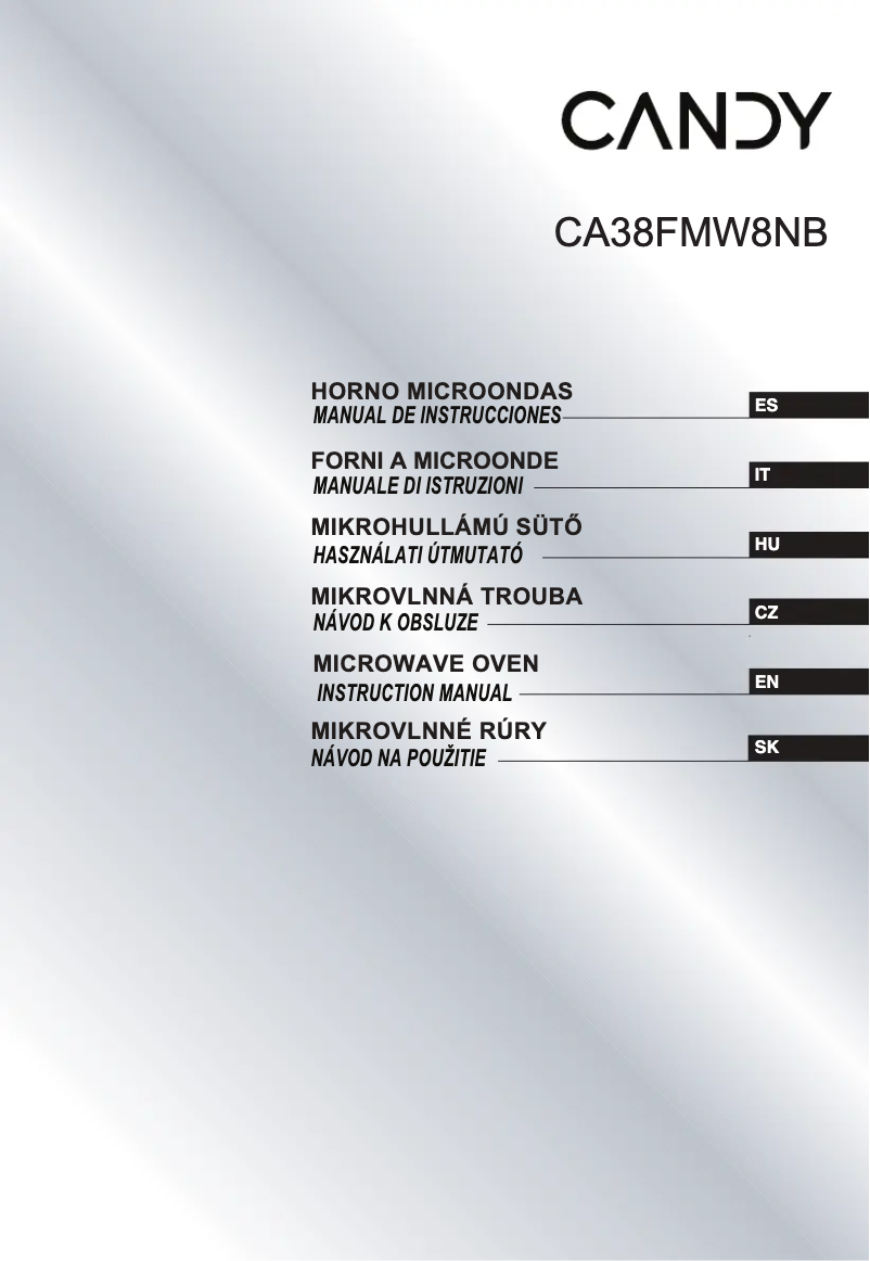 Image de la première page du manuel de l'appareil CA38FMW8NB