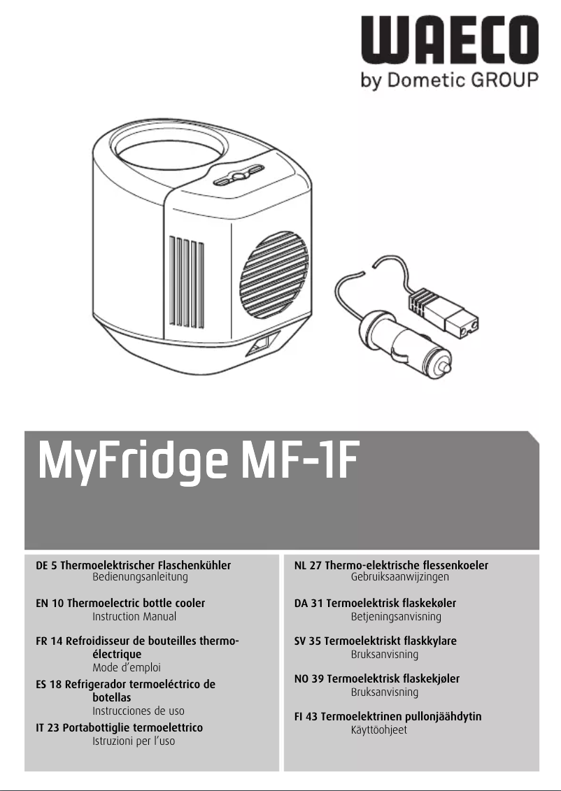 Image de la première page du manuel de l'appareil MyFridge MF-1F