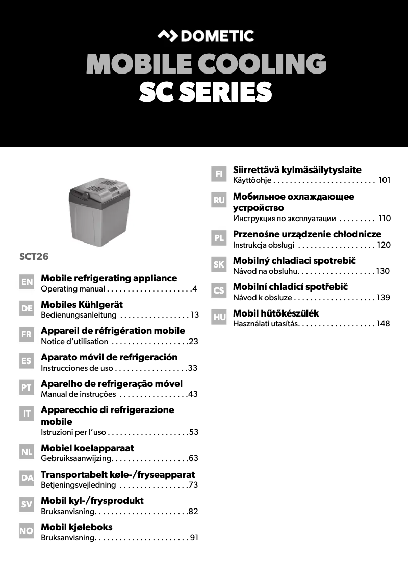 Image de la première page du manuel de l'appareil CoolFun SCT 26