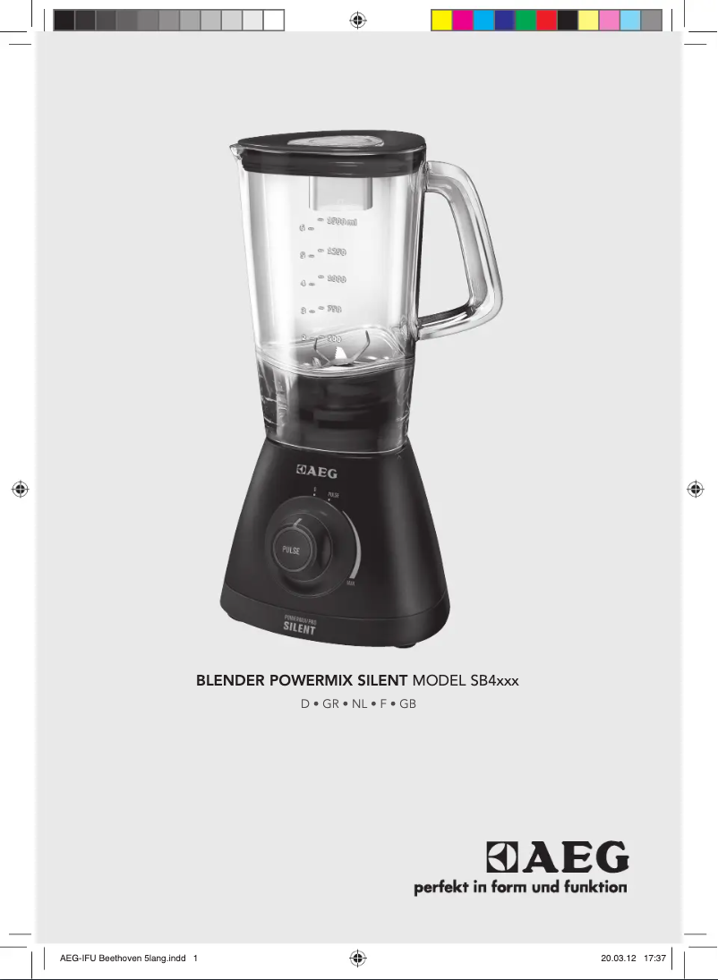 Page 1 de la notice Manuel utilisateur AEG SB4700