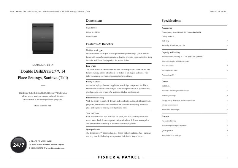 Image de la première page du manuel de l'appareil DD24DDFTB9_N