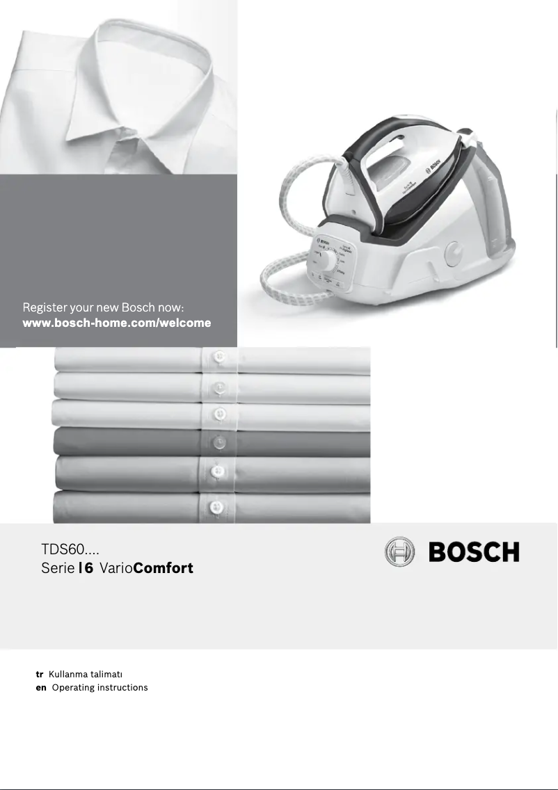 Page 1 de la notice Manuel utilisateur Bosch TDS6080TR