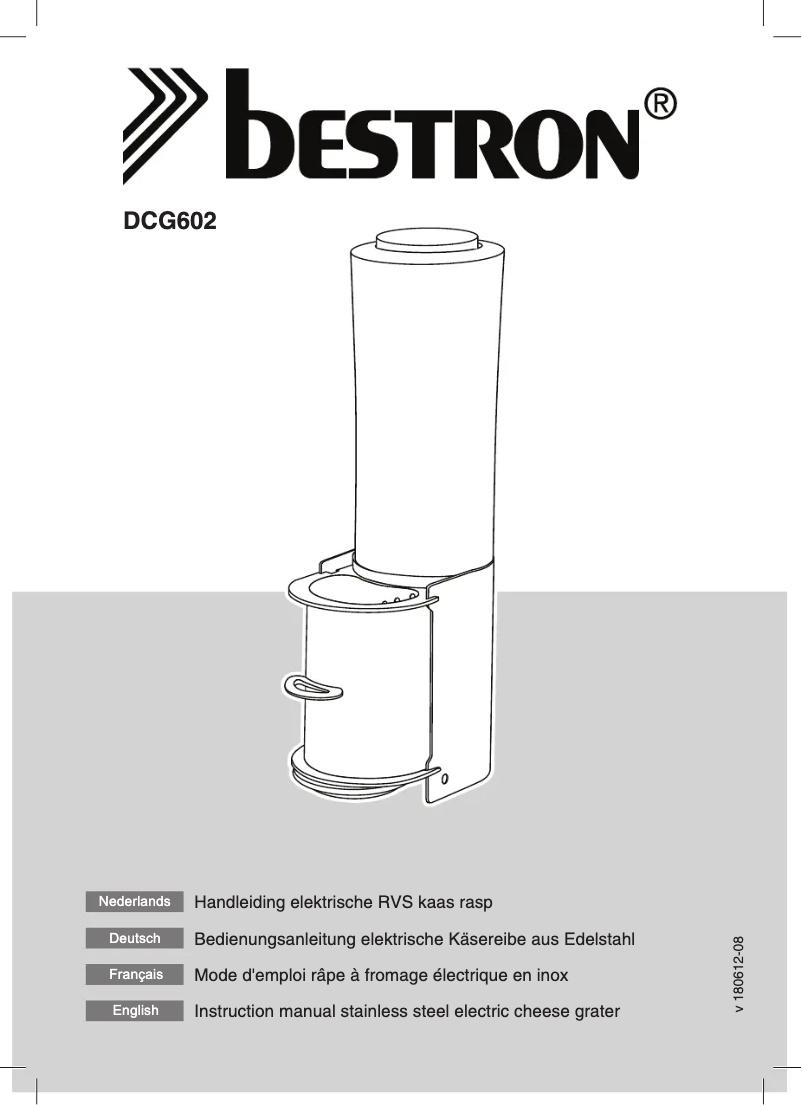 Page n°1 - Manuel utilisateur Bestron DCG602