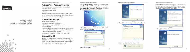 Page 1 de la notice Manuel utilisateur Netis WF-2111