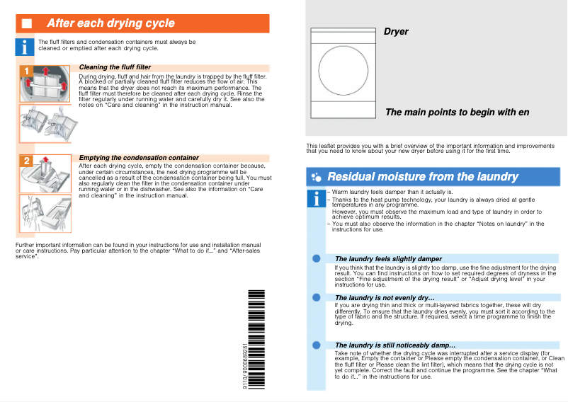 Page 1 de la notice Manuel utilisateur Bosch WTW86564BY