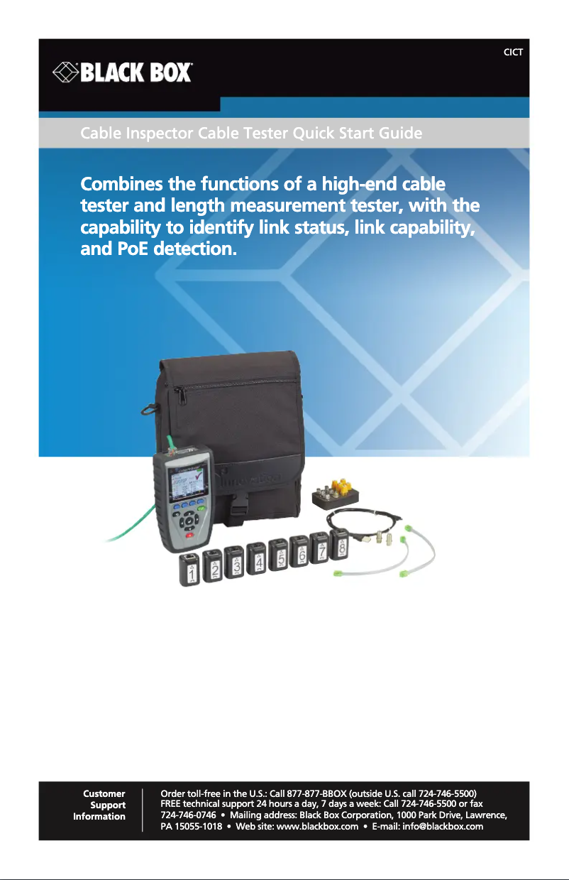 Image de la première page du manuel de l'appareil CICT