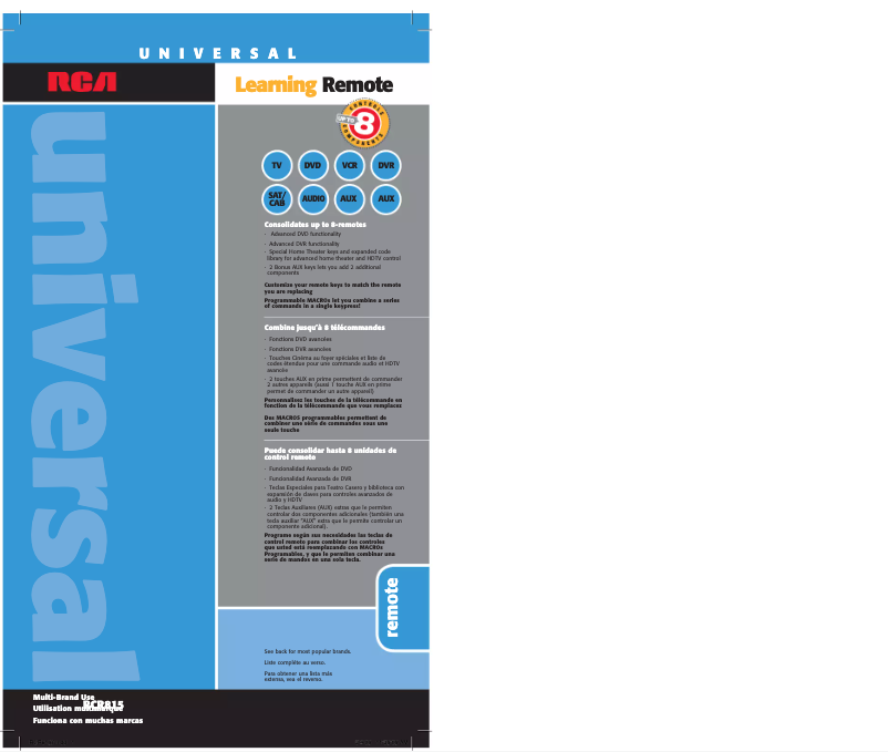 Page 1 de la notice Manuel utilisateur RCA RCR815