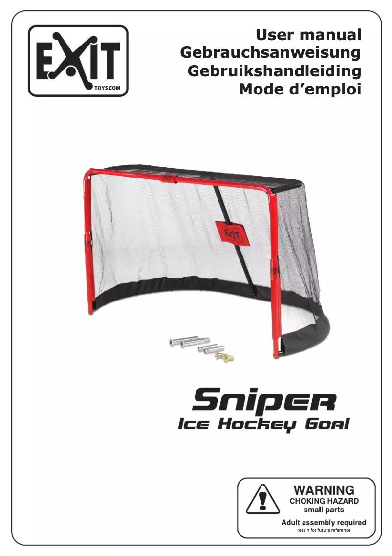 Image de la première page du manuel de l'appareil Sniper Ice Hockey Goal