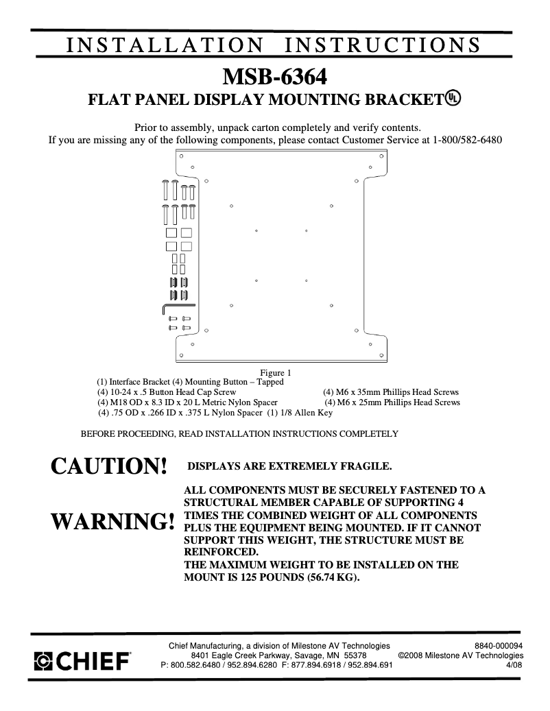 Image de la première page du manuel de l'appareil MSS6364B