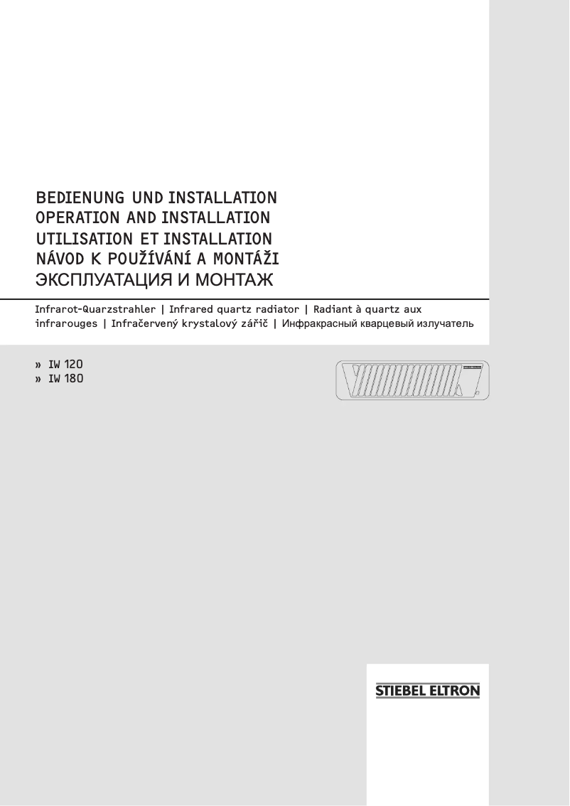 Page 1 de la notice Manuel utilisateur Stiebel Eltron IW 120