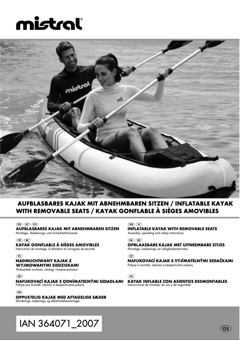 Page 1 de la notice Manuel utilisateur Mistral HG06025