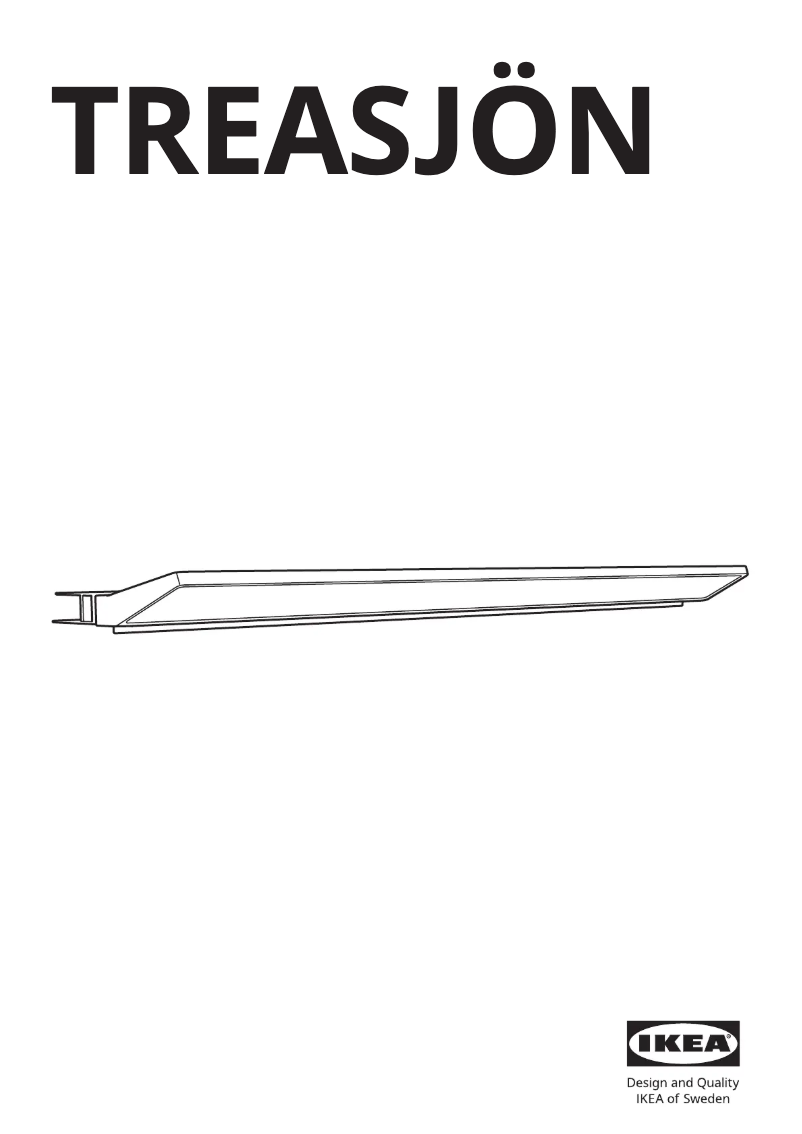 Page 1 de la notice Manuel utilisateur Ikea TREASJÖN 905.766.77