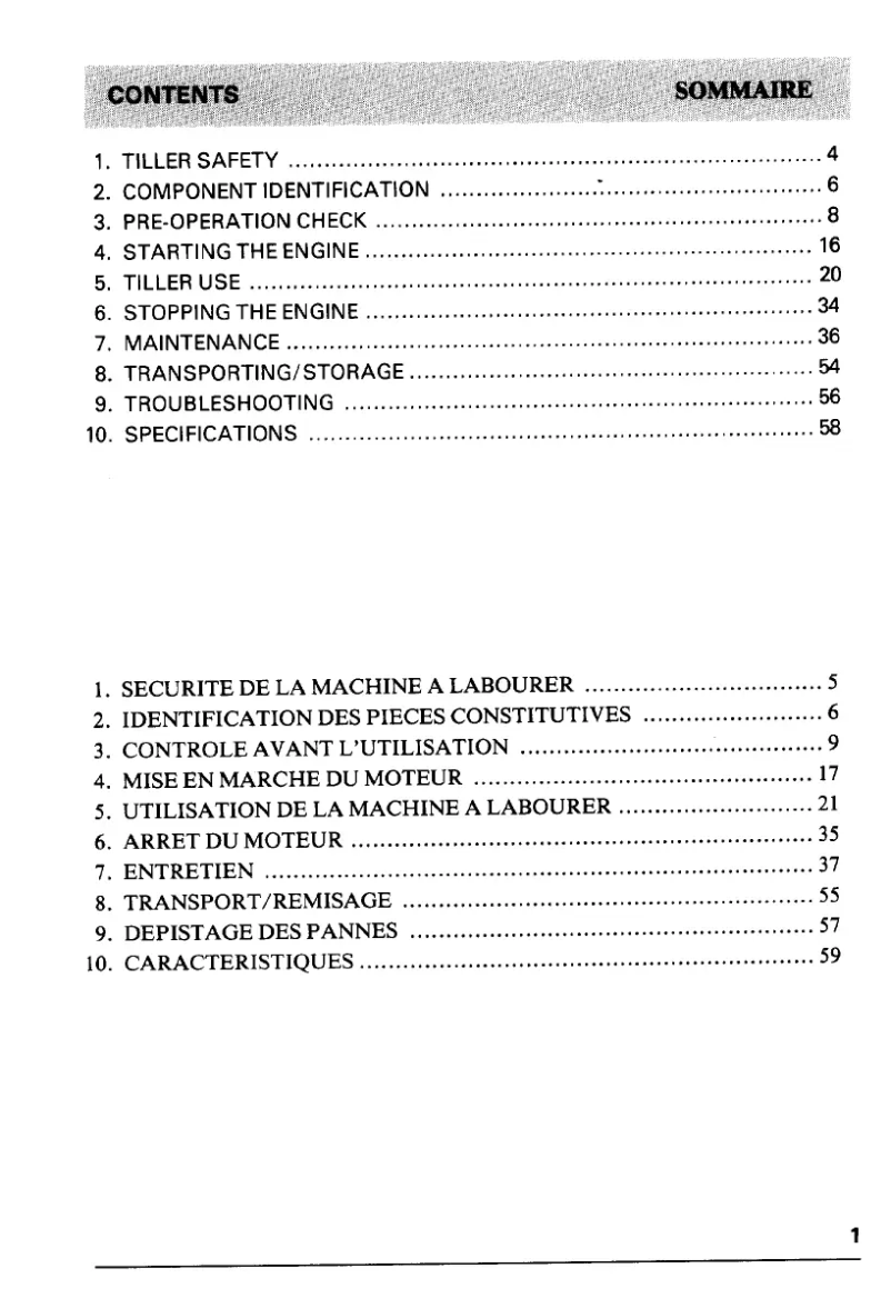 Page 1 de la notice Manuel utilisateur Honda F610