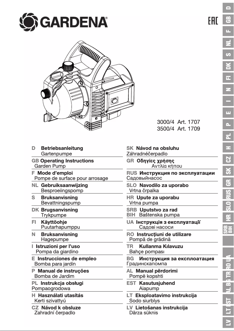 Página 1 del manual Manual de usuario Gardena 3000/4