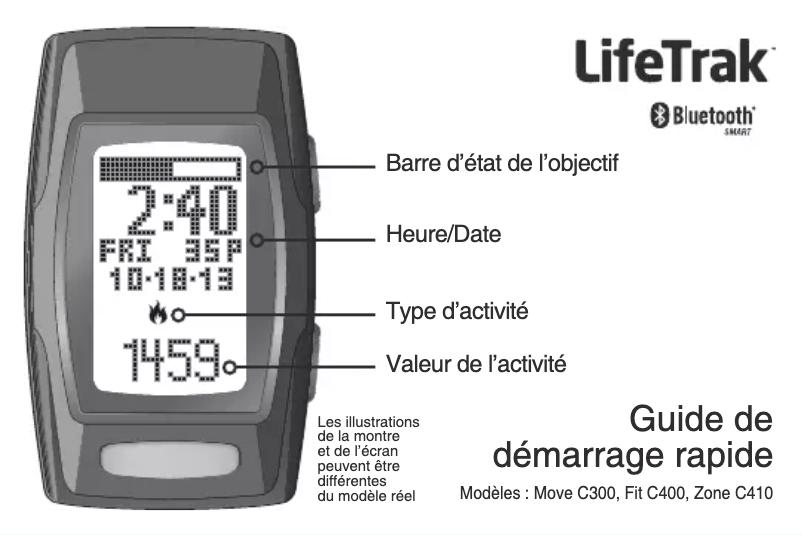 Page 1 de la notice Manuel utilisateur LifeTrak Move C300