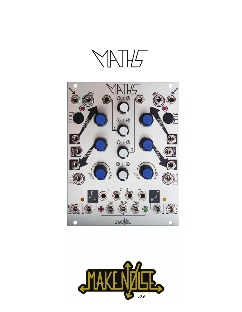 Página 1 del manual Manual de usuario Make Noise MATHS