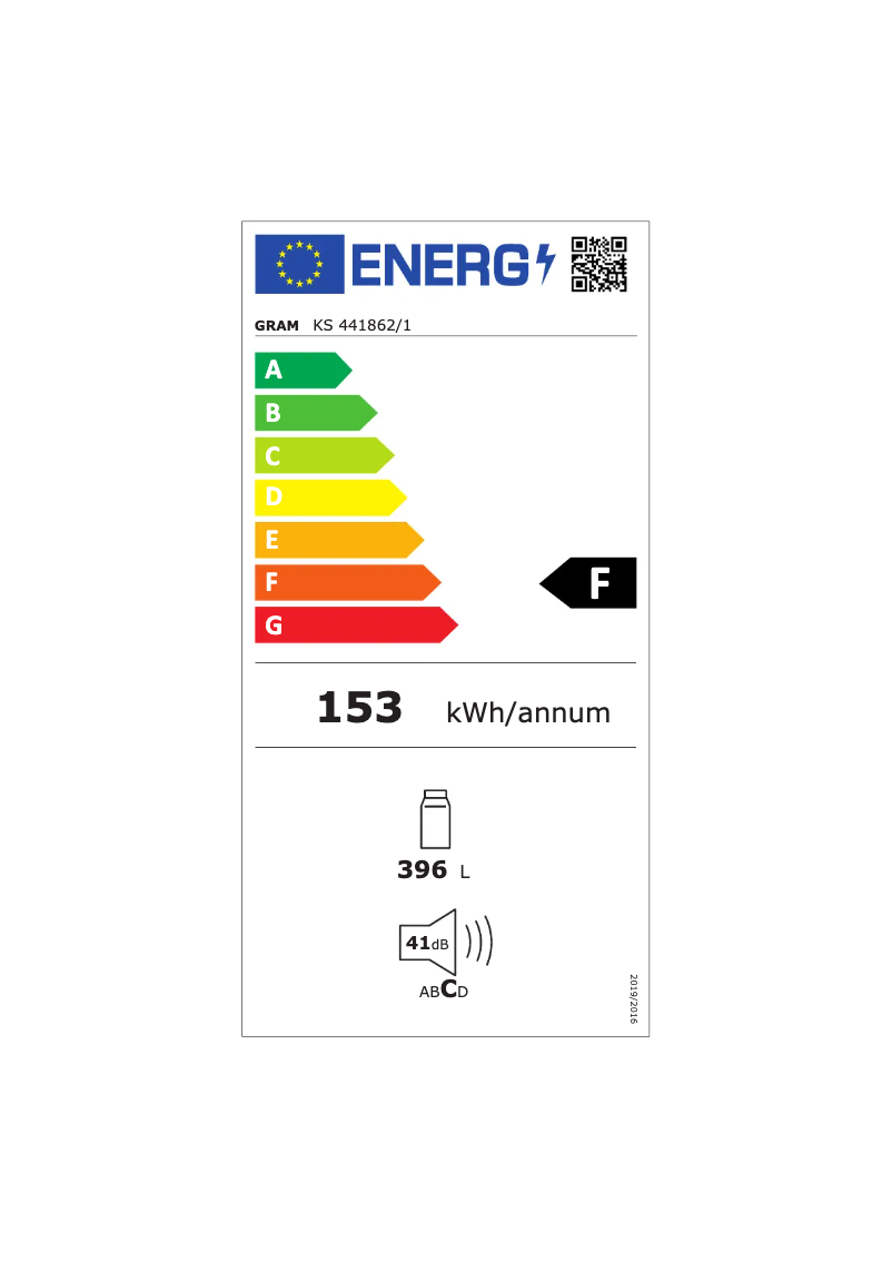 Page n°1 - Label énergétique Gram KS 441862/1