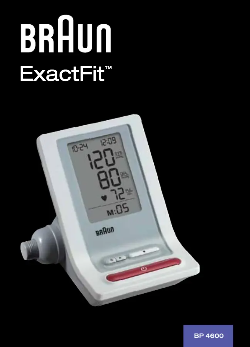 Page 1 de la notice Manuel utilisateur Braun BP4600 ExactFit 3