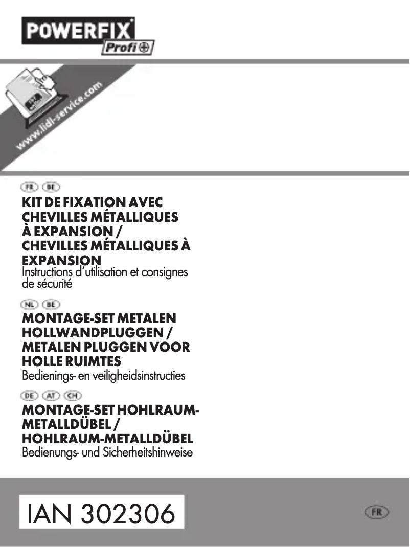 Page 1 de la notice Manuel utilisateur Powerfix HG03867