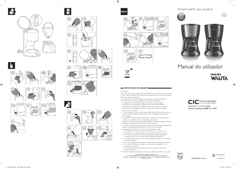 Page 1 de la notice Manuel utilisateur Philips Daily Collection RI7457