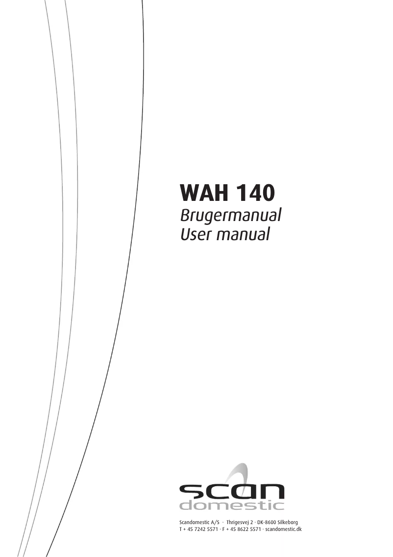 Page 1 de la notice Manuel utilisateur Scandomestic WAH 140