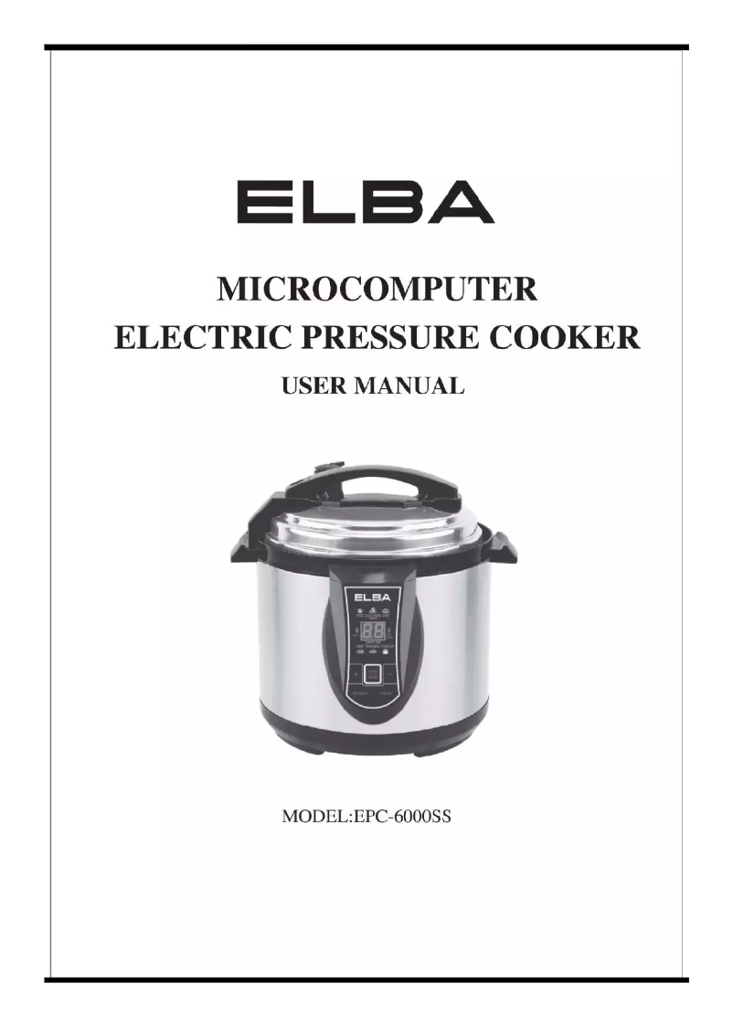 Image de la première page du manuel de l'appareil EPC-6000SS