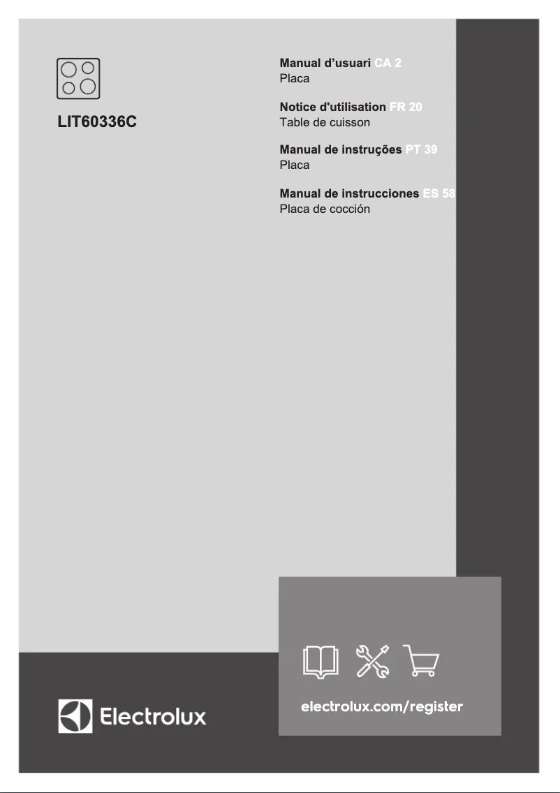 Page 1 de la notice Manuel utilisateur Electrolux LIT60336C