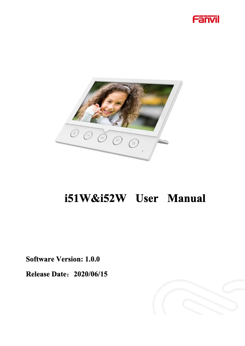 Page 1 de la notice Manuel utilisateur Fanvil i51W