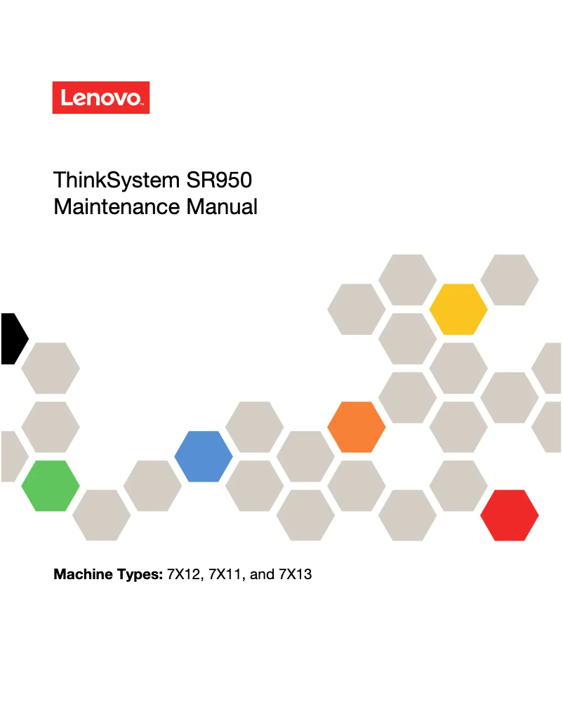 Page 1 de la notice Manuel utilisateur Lenovo ThinkSystem SR950