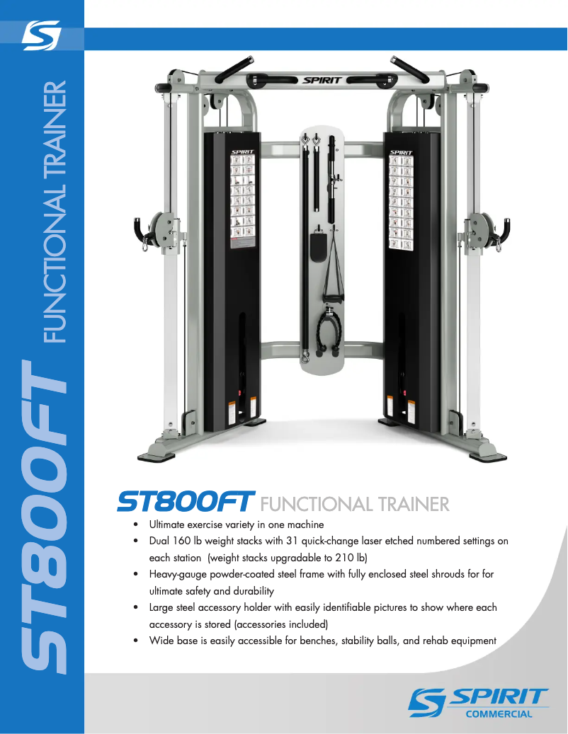 Image de la première page du manuel de l'appareil ST800FT