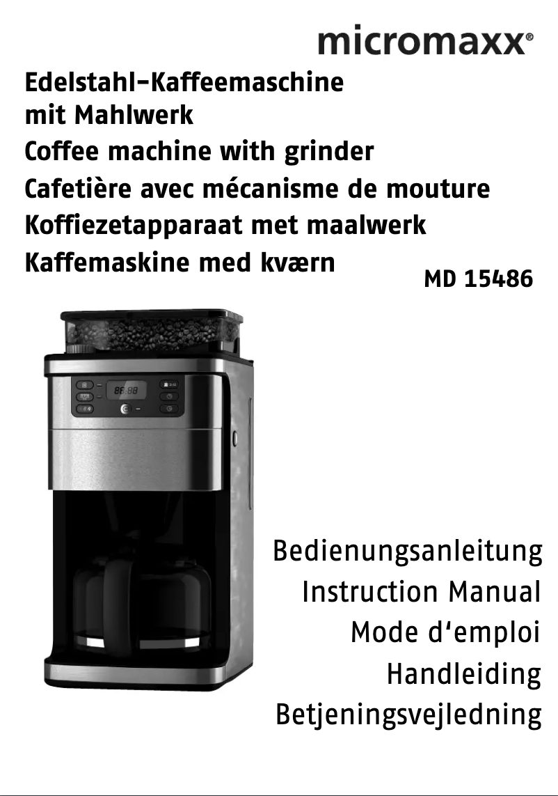 Page 1 de la notice Manuel utilisateur Medion MD 15486