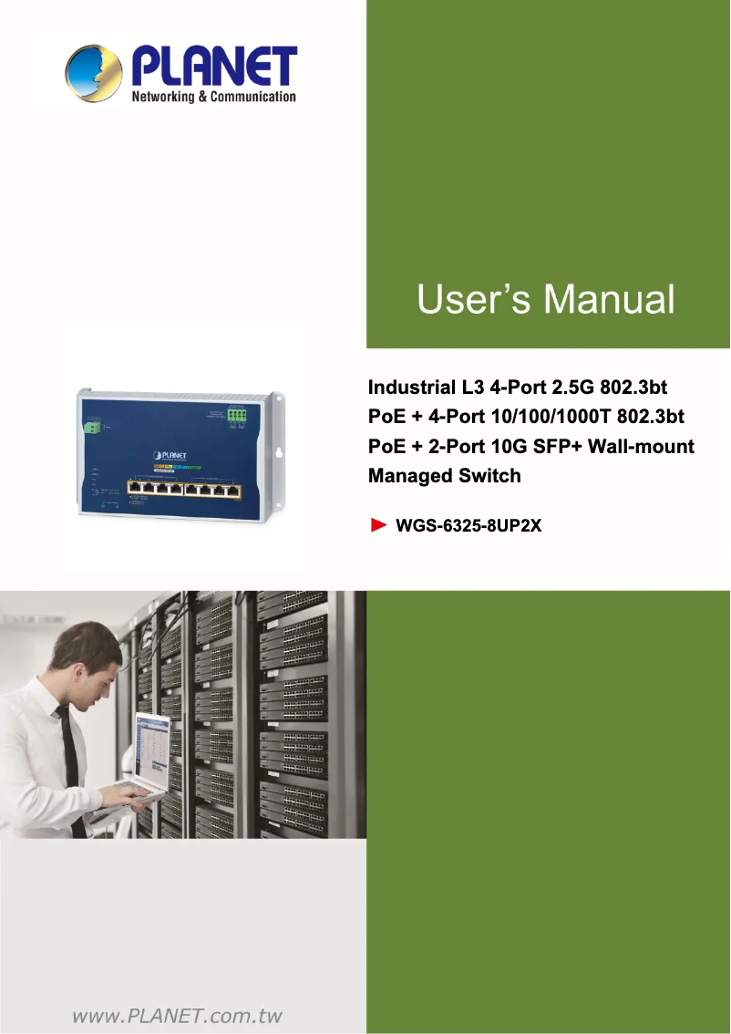 Page n°1 - Manuel utilisateur Planet WGS-6325-8UP2X