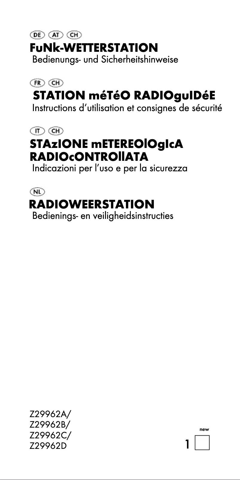 Página 1 del manual Manual de usuario Auriol Z29962