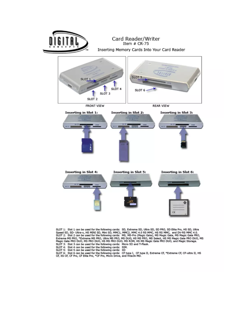 Página 1 del manual Manual de usuario Sakar CR-75