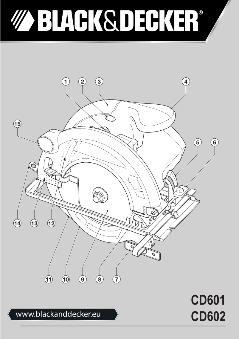 Page n°1 - Manuel utilisateur Black & Decker CD601