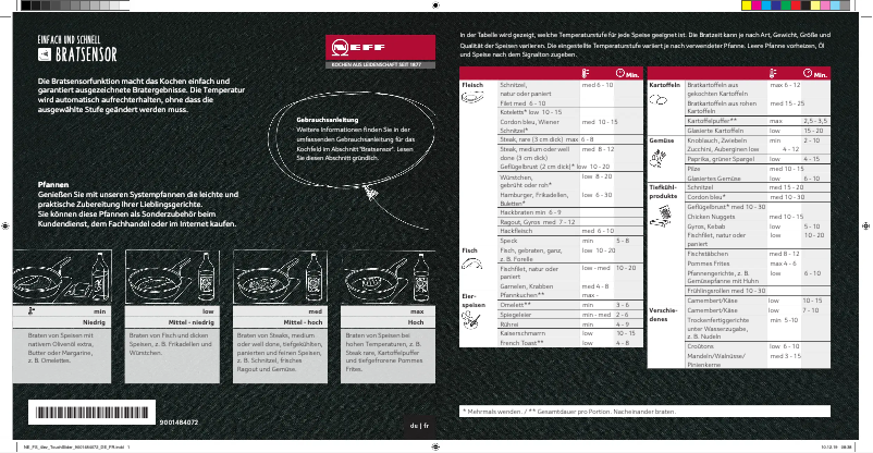 Page n°1 - Manuel utilisateur Neff T48PD7BX2