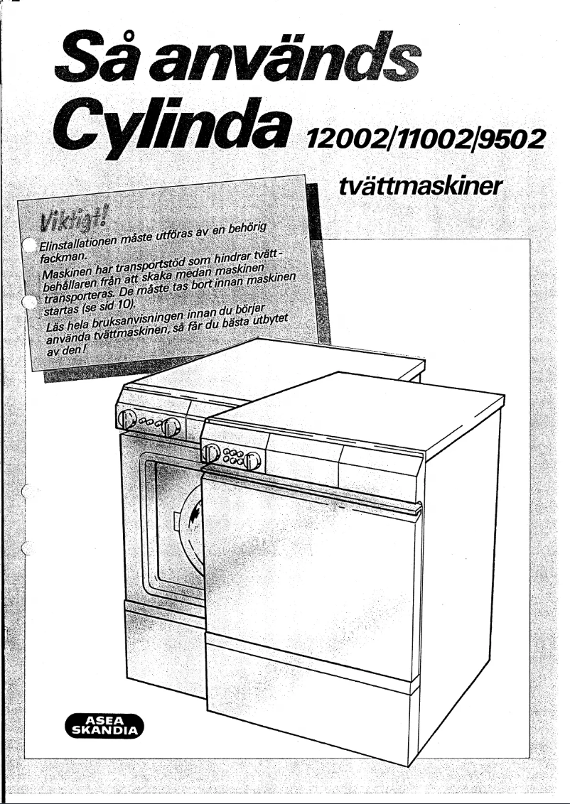 Page n°1 - Manuel utilisateur Cylinda 12002