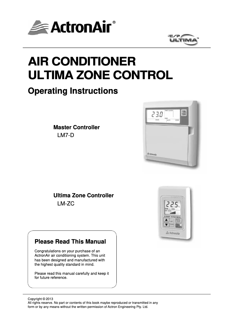 Image de la première page du manuel de l'appareil ESP Plus SRV131E