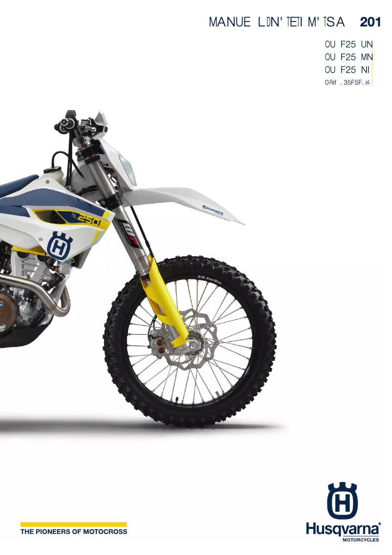 Page 1 de la notice Manuel utilisateur Husqvarna FE 250 (2015)