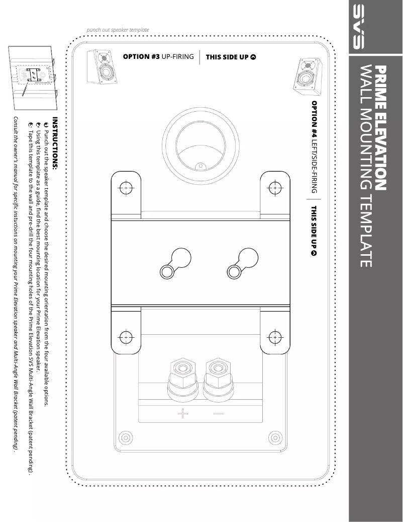 Página 1 del manual Instrucciones / montaje SVS Prime Elevation