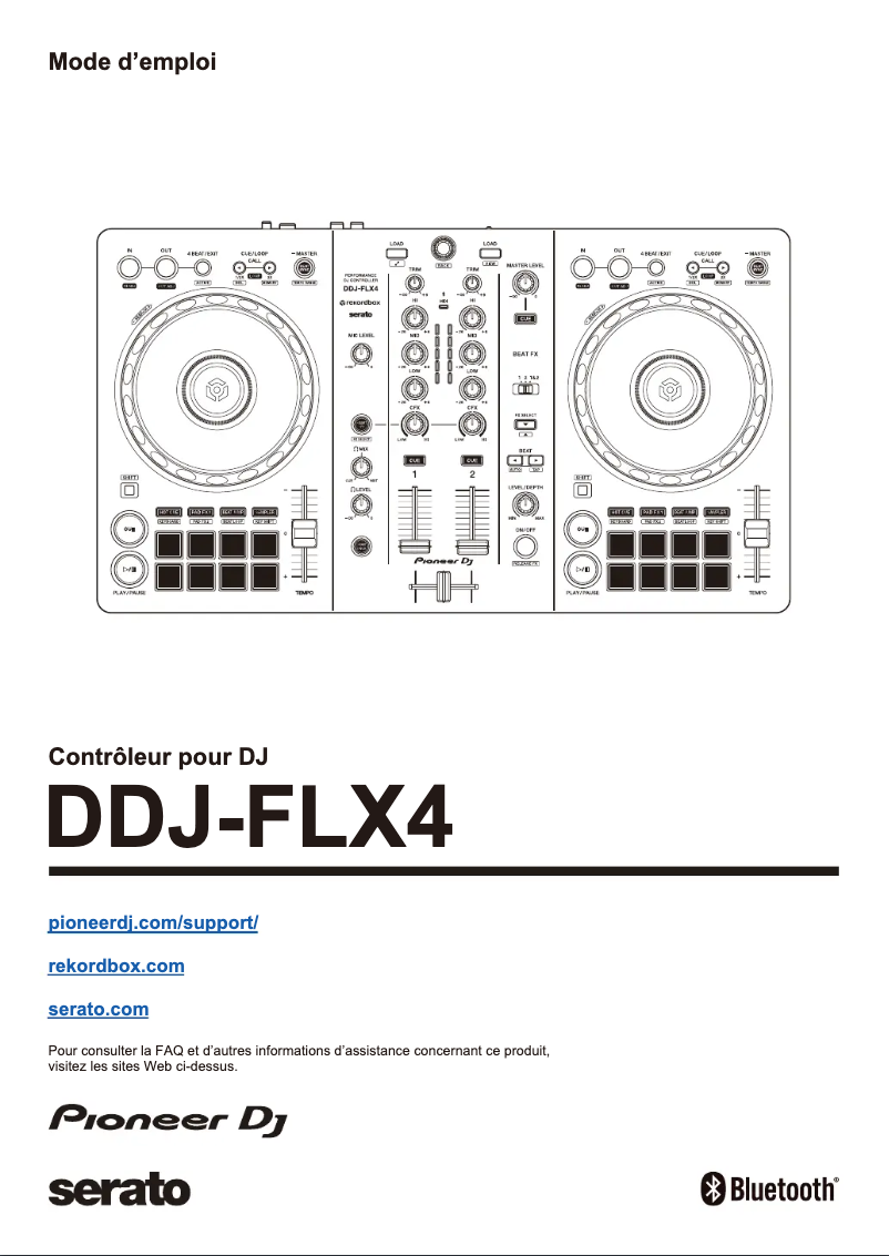 Page n°1 - Guide de démarrage rapide Pioneer DDJ-FLX4