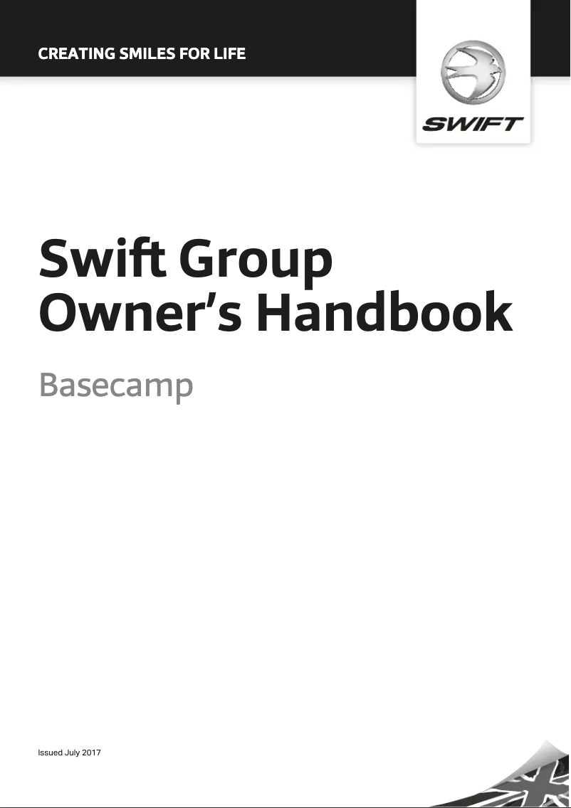Page 1 de la notice Manuel utilisateur Swift Basecamp (2018)