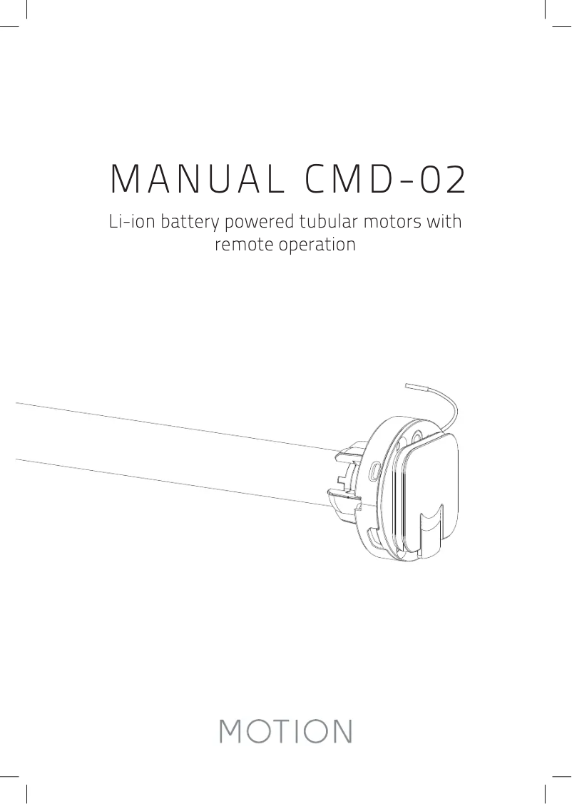 Page n°1 - Manuel utilisateur Motion CMD-02