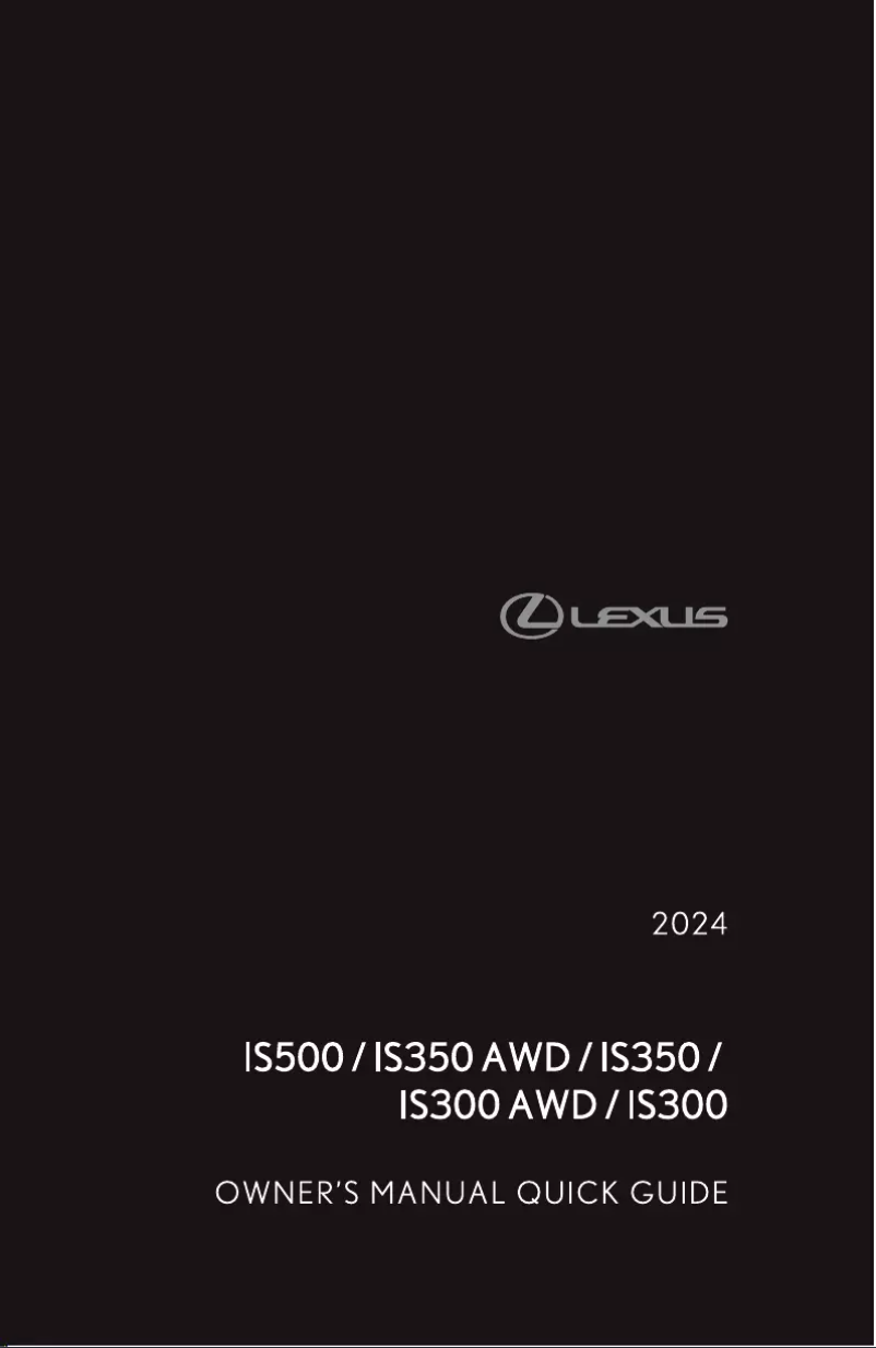 Image de la première page du manuel de l'appareil IS300 (2024)